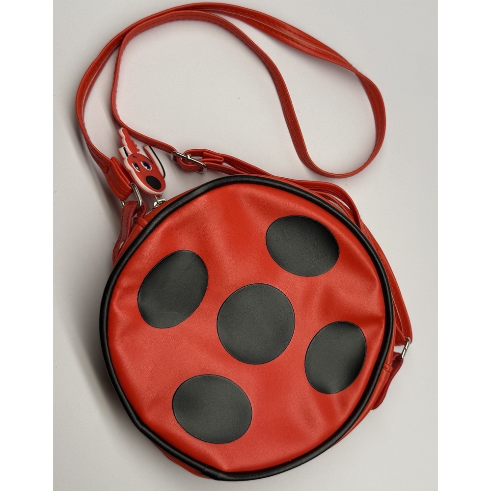 2022‎ Miraculous Ladybug Girls Shoulder / Crossbody Bag Red w/ Black Dots